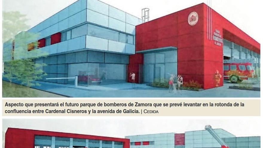 Aspecto que presentará el futuro parque de bomberos de Zamora.