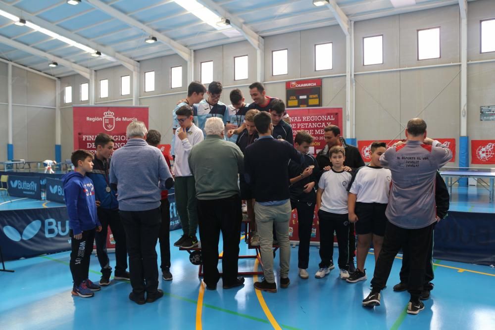 Final de tenis de mesa de Deporte en Edad Escolar