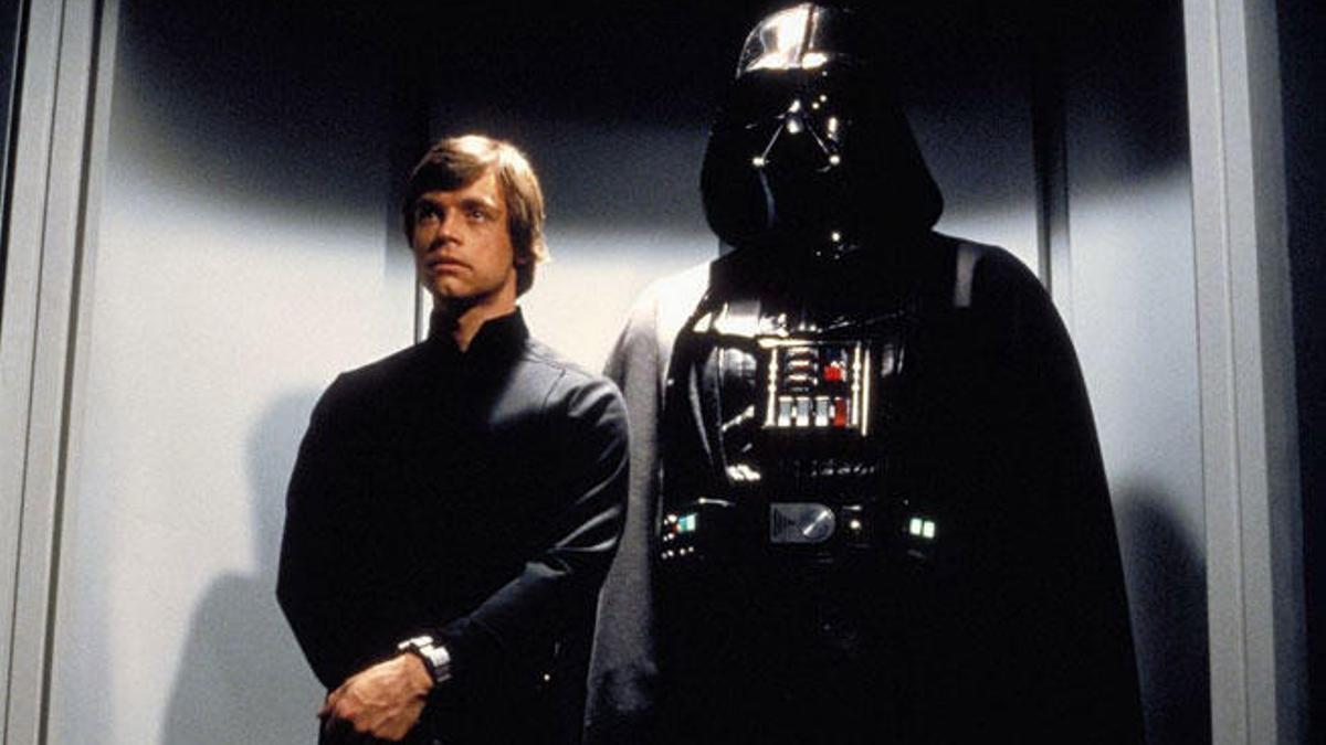 Luke Skywalker y Darth Vader.