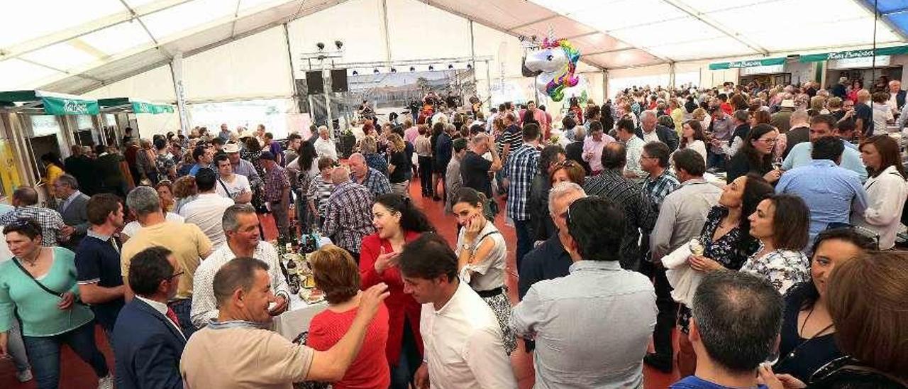 Pasada edición de la Fiesta de la Lamprea de Arbo, que este año no se podrá celebrar. // A.H.