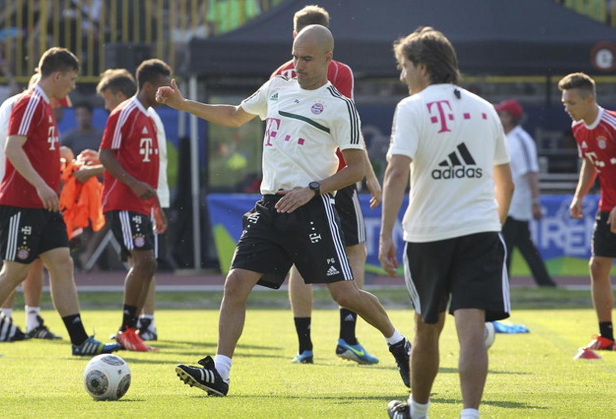 PRIMER ENTRENAMIENTO BAYERN MUNICH EN ITALIA