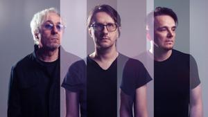 Porcupine Tree. De izquierda a derecha, Richard Barbieri, Steven Wilson y Gavin Harrison.