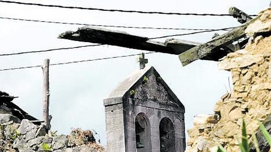 Rubiero, pueblo abandonado en Valledor, en Allande.