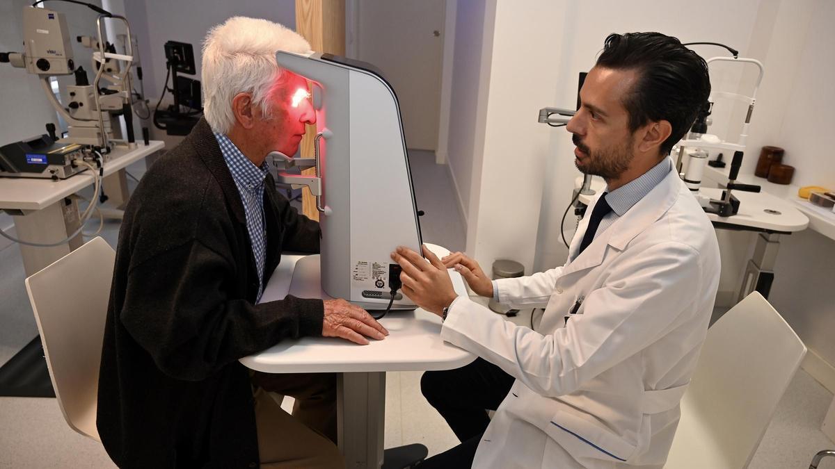 Pulsos de luz sobre la retina.