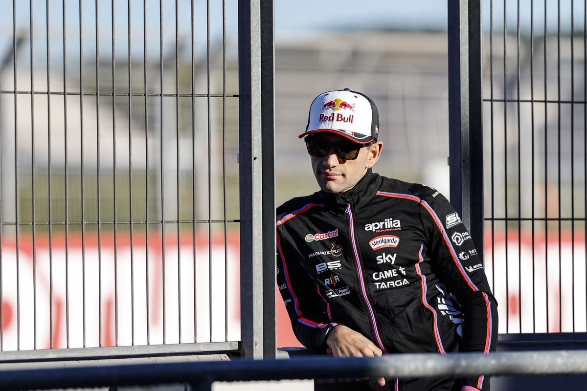 El piloto español del equipo Aprilia de Moto GP, Jorge Martín