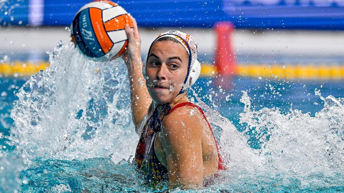 Bea Ortiz, durante un partido
