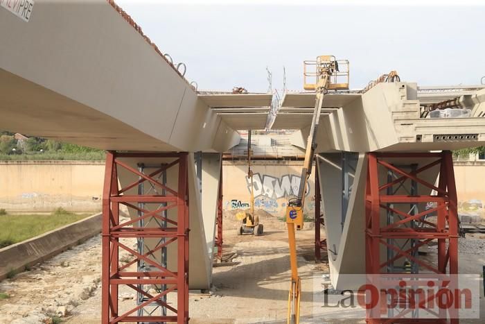 El nuevo puente en Lorca, a punto de terminar