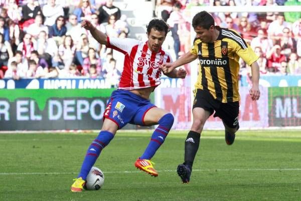 Imágenes del encuentro disputado entre el Sporting de Gijón y el Real Zaragoza