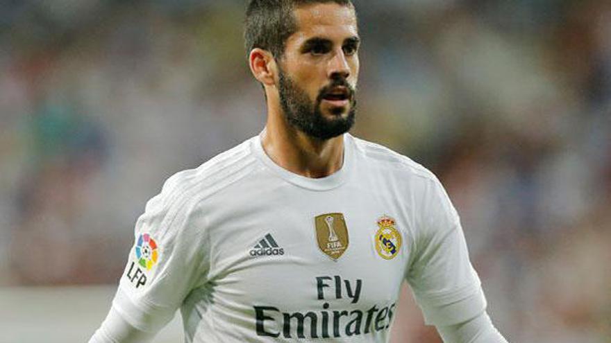 Isco, vistiendo la camiseta del Real Madrid.