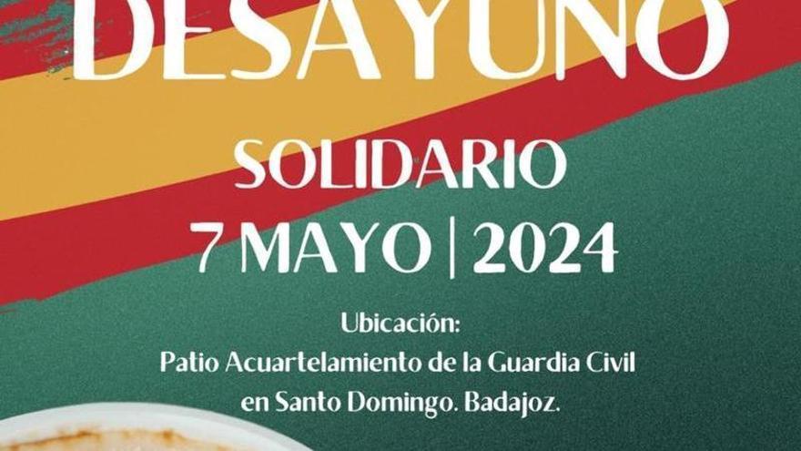 La Guardia Civil organiza un desayuno solidario en su cuartel de Badajoz
