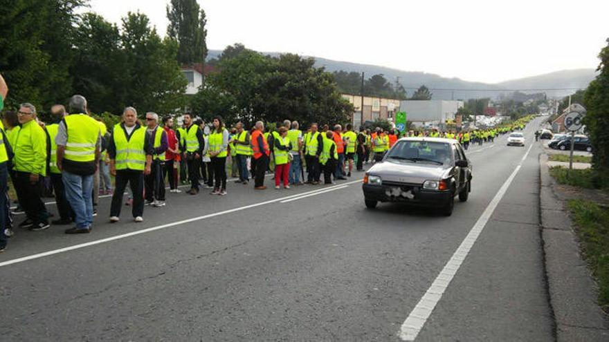 Manifestación para reclamar más seguridad en la N-120