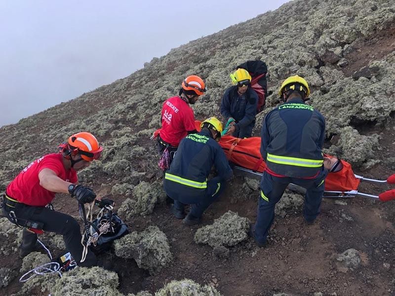 Rescate de cinco horas en Lanzarote