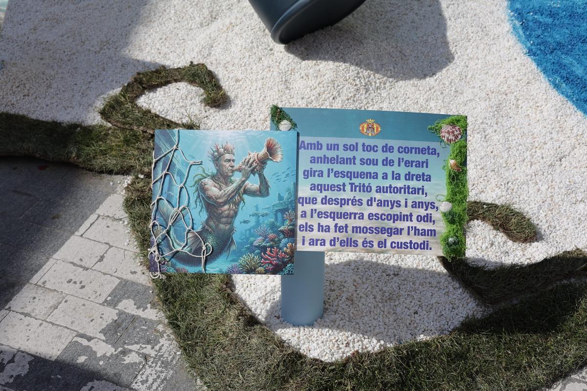 Referencia al concejal Enrique Montalvá en la falla Sants Patrons.