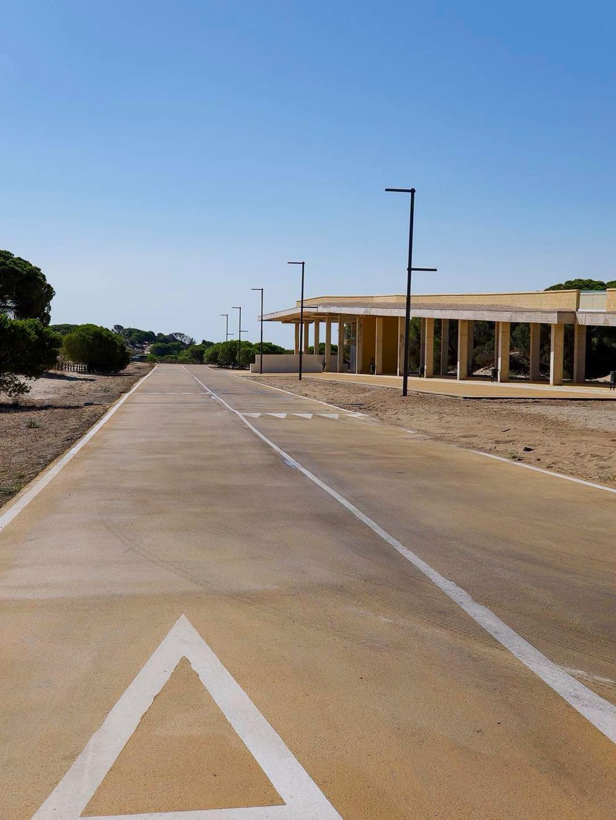 Acto de inauguración del mirador 'Puerta de Doñana'.