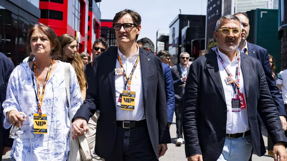 Salvador Illa celebra el apoyo de Fernando Alonso al Gran Premio catalán