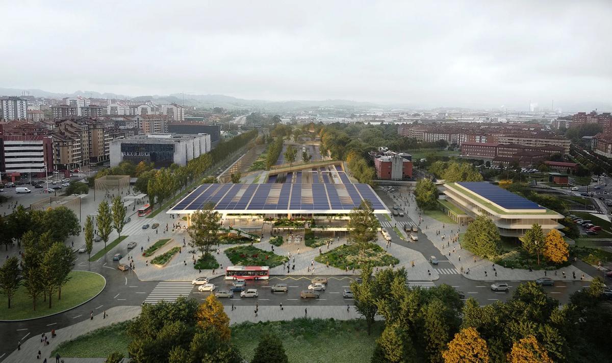 Vista de la estación intermodal.