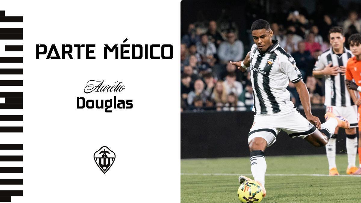 El Castellón vuelve a perder varios meses al brasileño Douglas por una lesión de rodilla