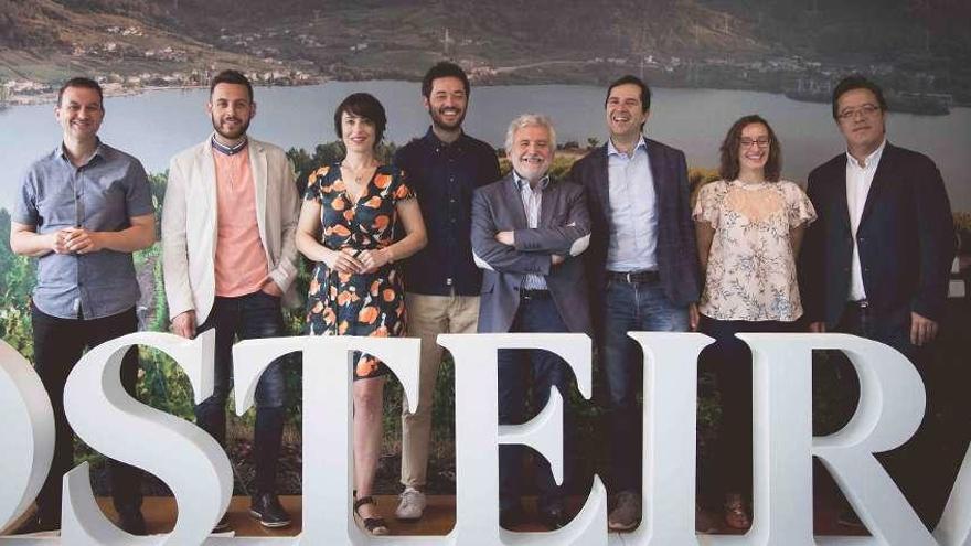 Presentación de la MIT ayer en la bodega Viña Costeira. // FdV