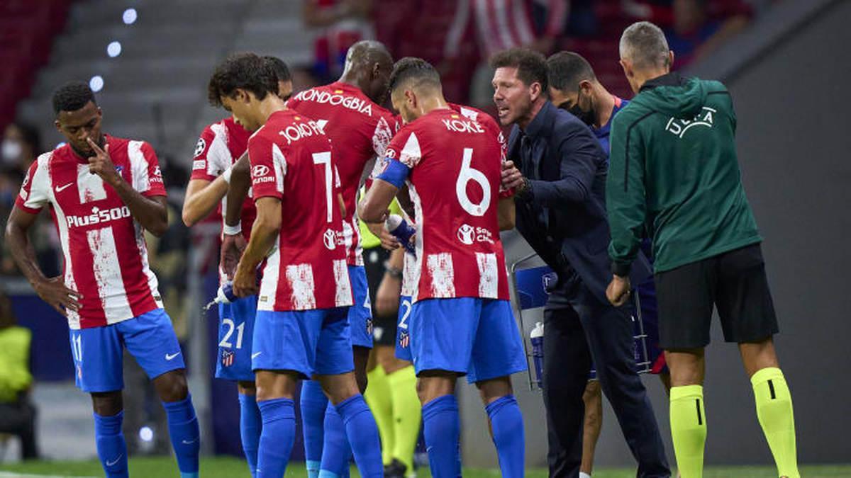 El Atlético de Madrid se entrena por última vez antes de viajar a Milán