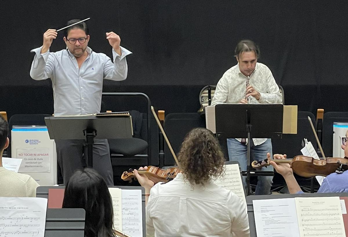 Assaig amb Allen Vladimir i Roberto Turlo.