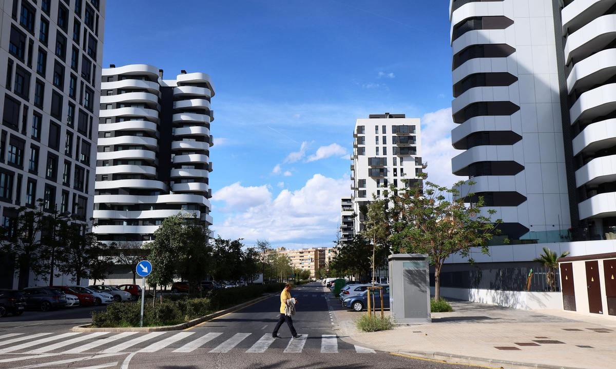 Edificios de vivienda de obra nueva en el PAI de Malilla.