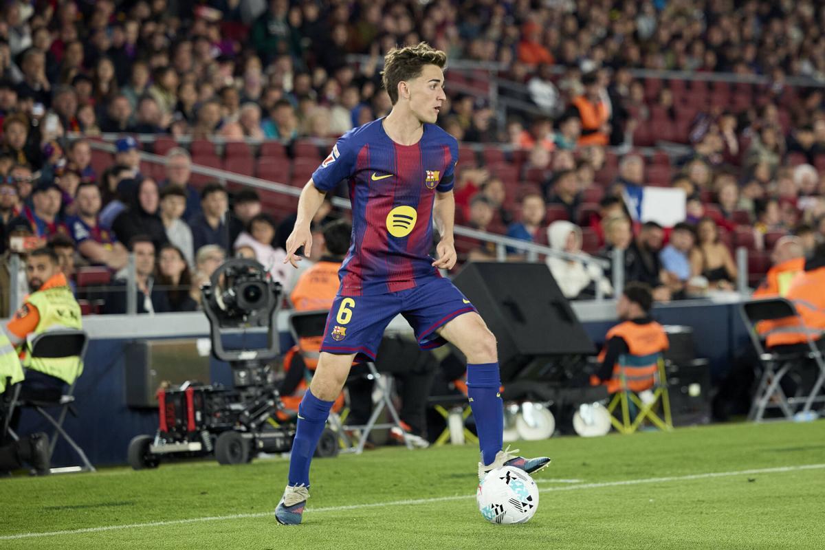 Gavi, en el partido ante el Celta