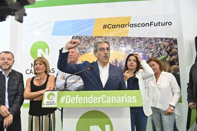 Noche electoral en Nueva Canarias, con euforia por los buenos resultados