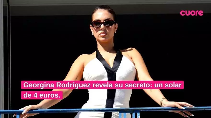 Ni blanco ni pesado el protector solar de 4 euros que usa Georgina Rodríguez suena a fichaje de verano