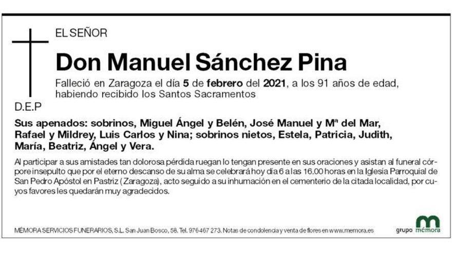 Manuel Sánchez Pina