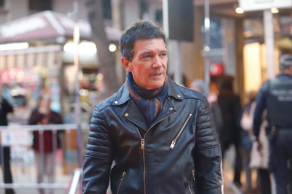 Llegada de Antonio Banderas al Teatro del Soho Caixabank para el estreno de 'A Chorus Line'.