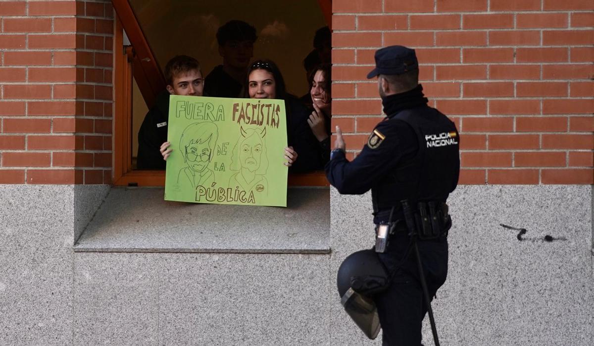 Protestas en la URJC.