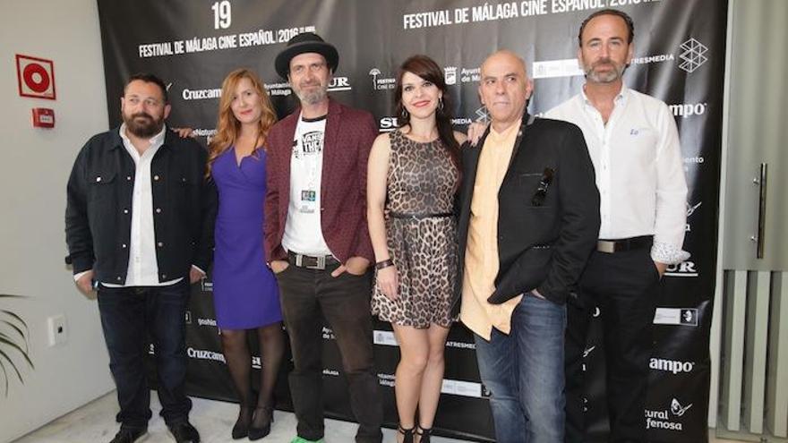 Pepón Nieto, Natalia Roig, Ignacio Nacho, Mara Guil, Antonio Meliveo y Dylan Moreno, ayer.