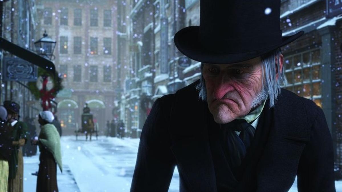 Jim Carrey, en el papel de Scrooge, en 'Cuento de Navidad', de Robert Zemeckis.