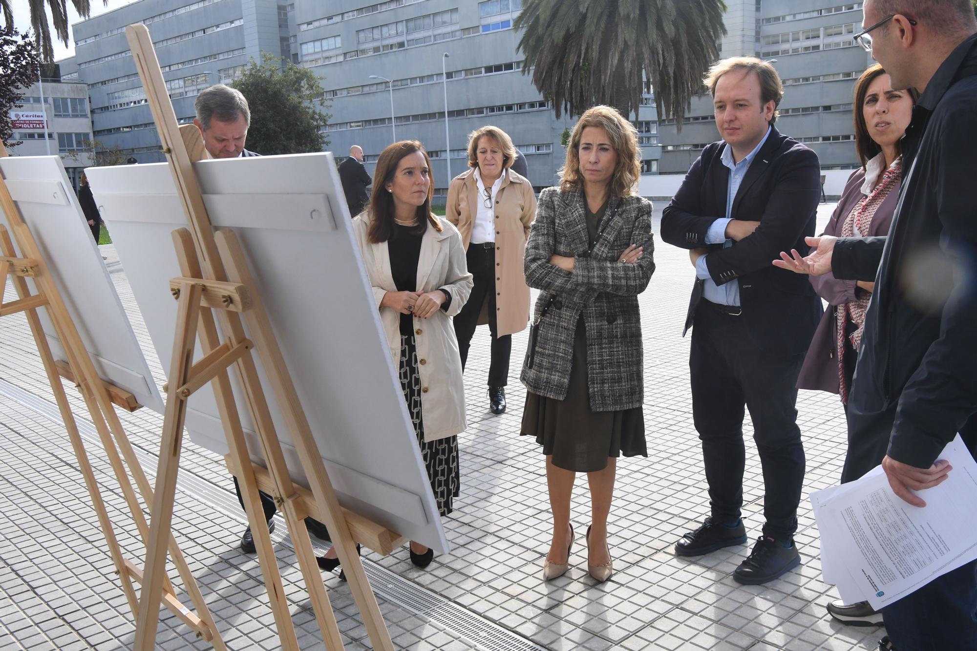 Visita al barrio de las Flores de la ministra de Transportes, Raquel Sánchez