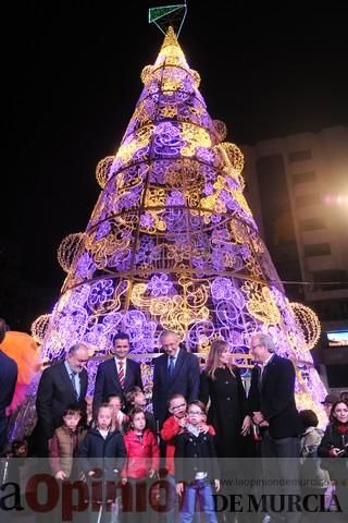 Encendido del árbol de Navidad en El Corte Inglés de Murcia