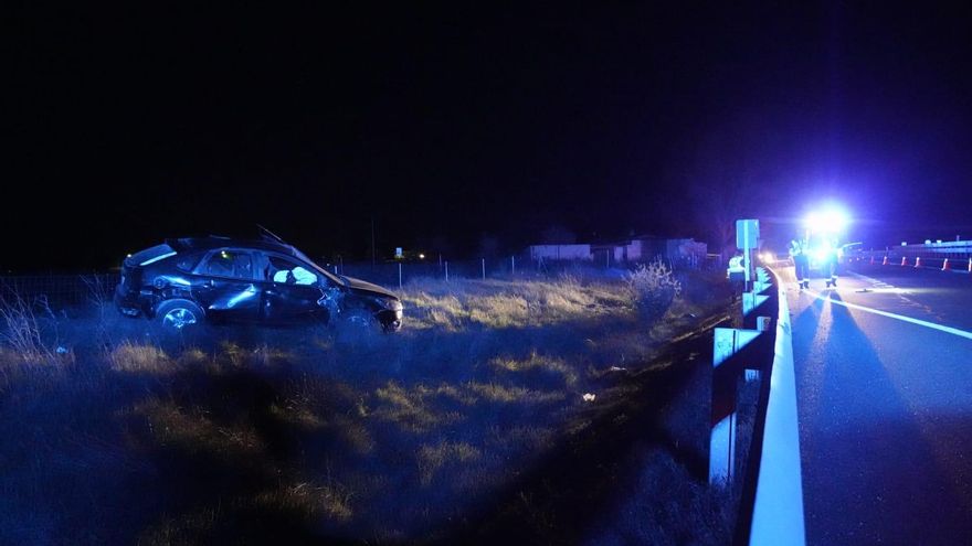Un hombre resulta herido grave en accidente de tráfico a la entrada de Morales del Vino