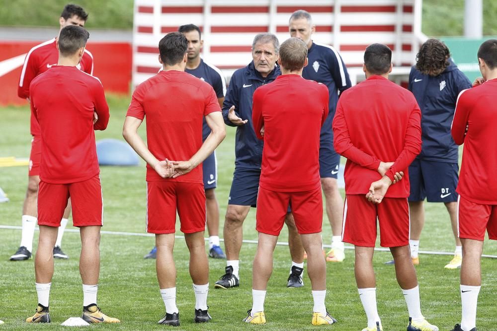 Entrenamiento del Sporting 03/10/2017