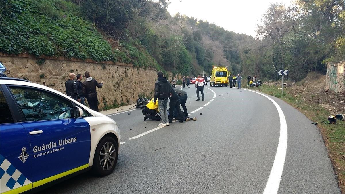 rjulve33403069 sociedad accidente motos en collserola tibidabo arrabassada 181218142349