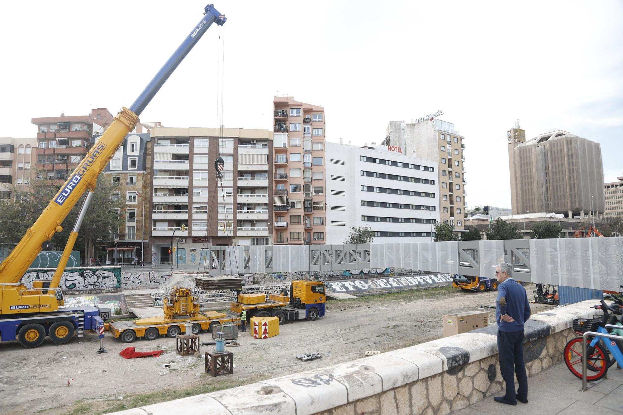 Continúa el montaje del nuevo puente del CAC