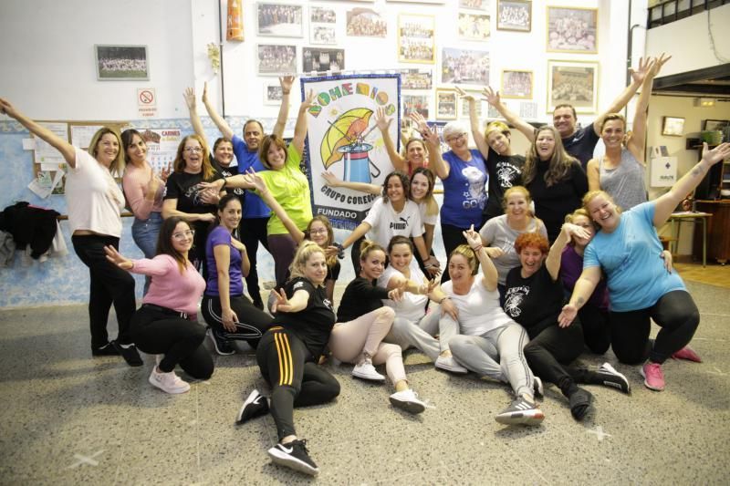 Ensayo de la Agrupación Coreográfica Los Bohemios