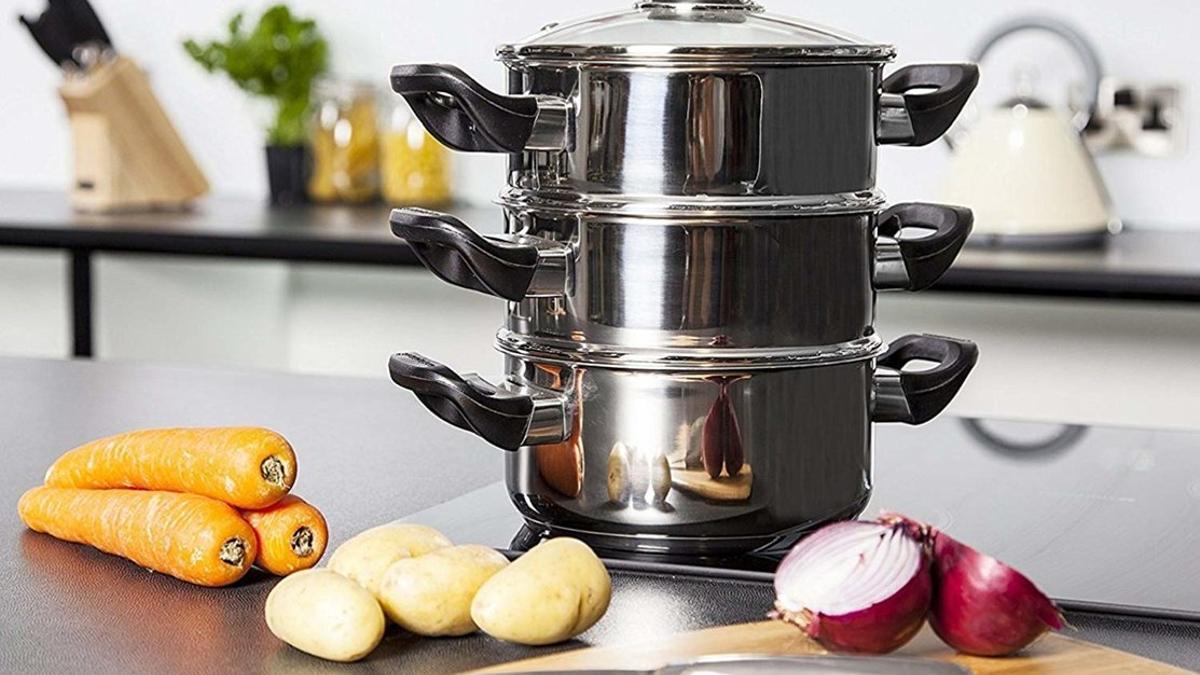 Oferta Olla Sistema para cocinar al vapor en el microondas