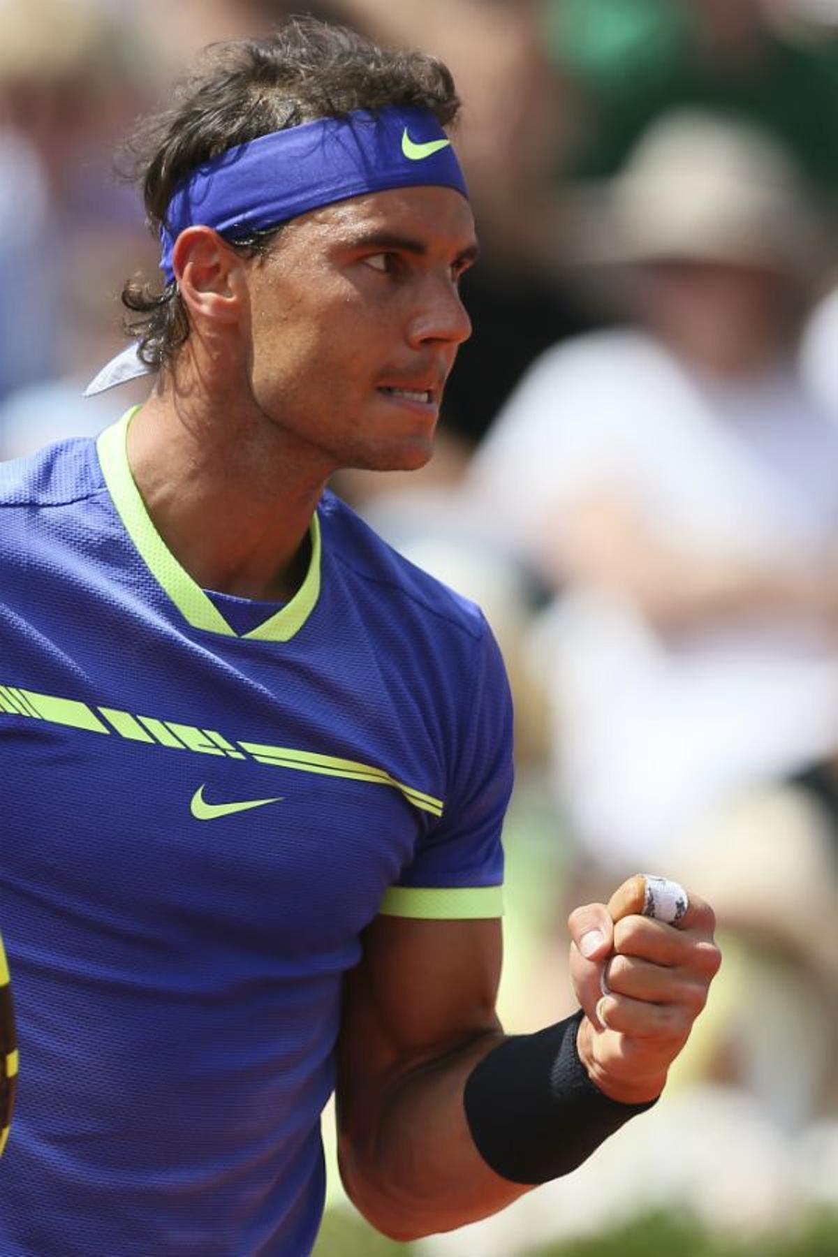 Rafa Nadal durante la final de Roland Garros