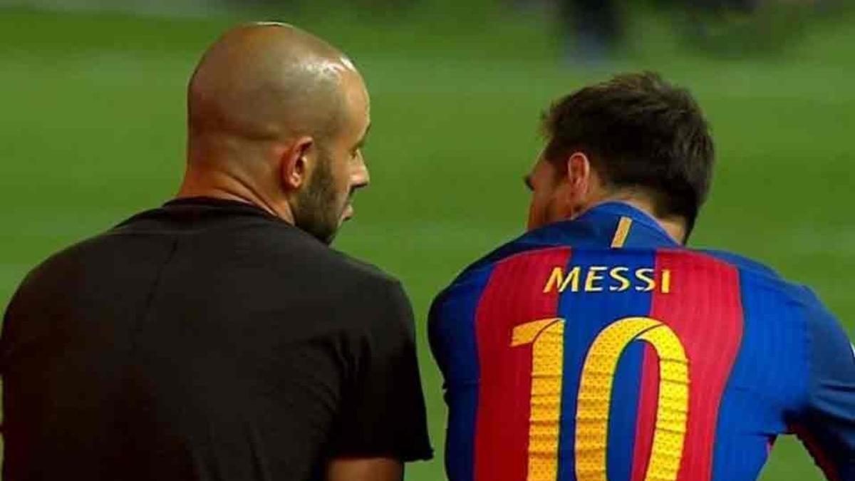 Messi se quedó junto a Mascherano