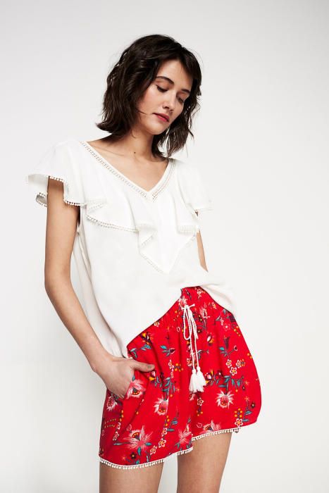 Short fluido de flores de 9,99 euros