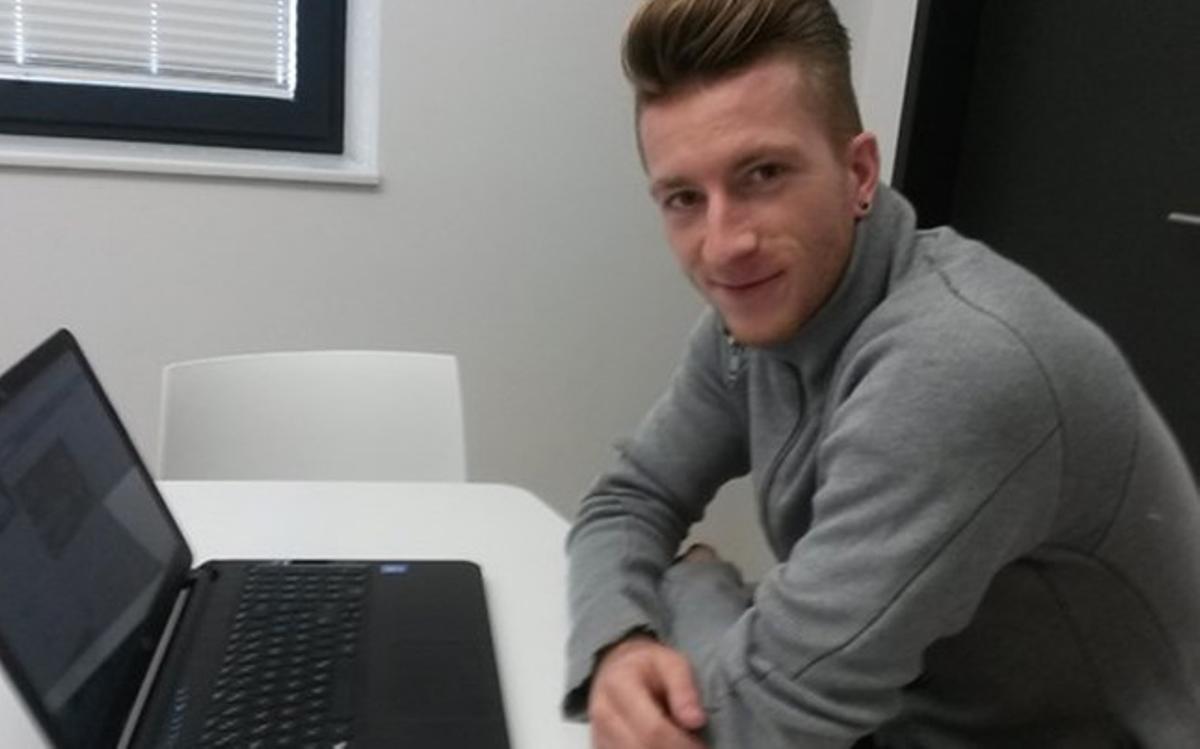 Marco Reus, en su charla con los fans