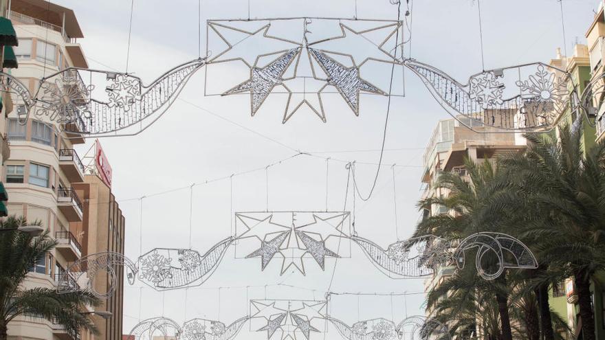 Luces de Navidad en Alicante en fiestas pasadas