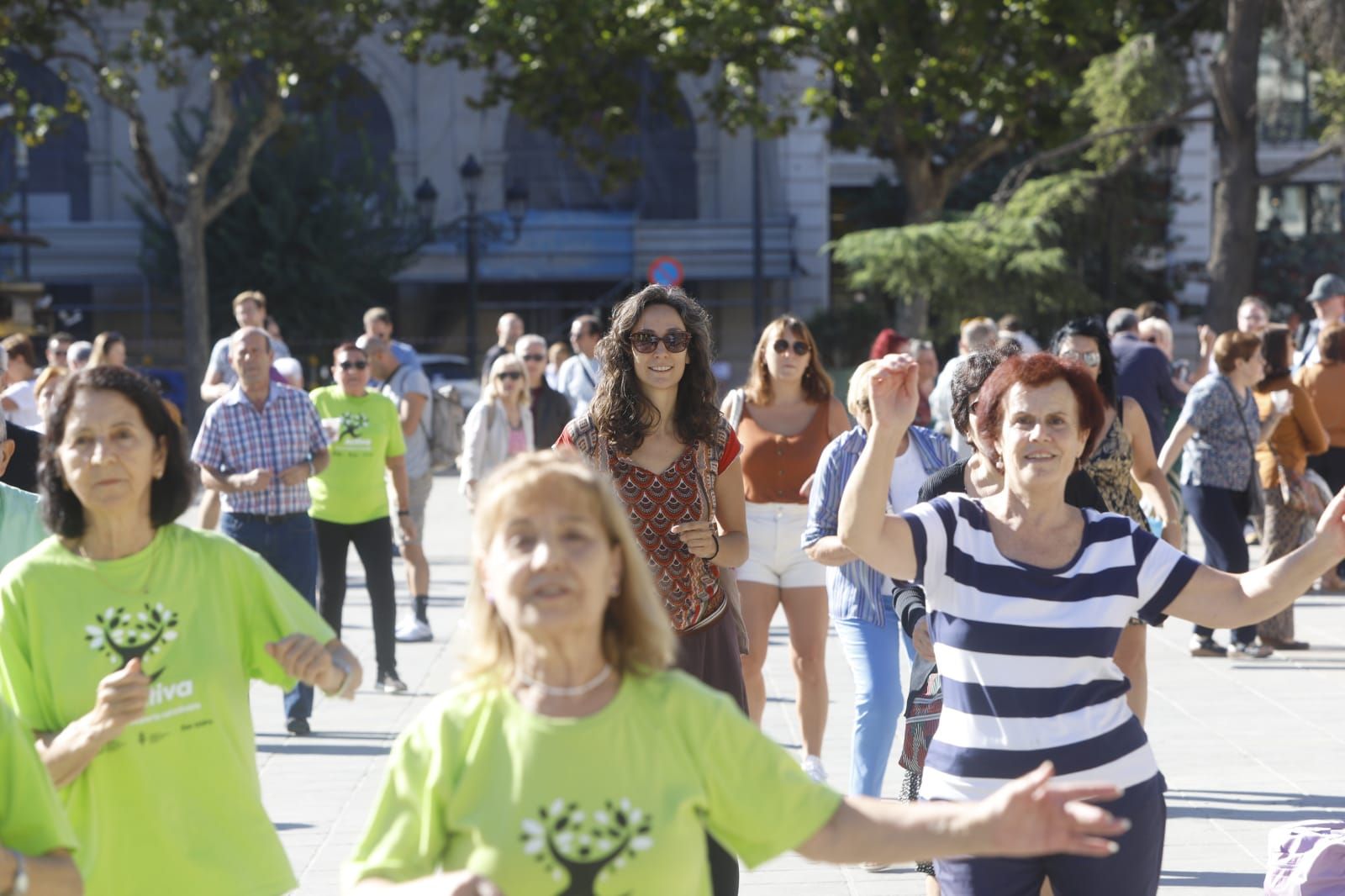 Día de las personas mayores en la plaza del Ayuntamiento