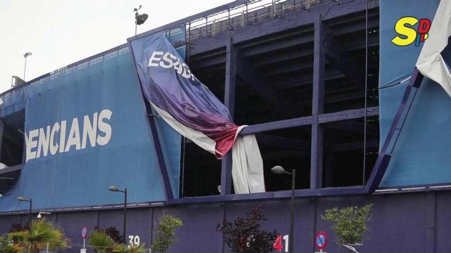 Los destrozos en el Ciutat por el temporal