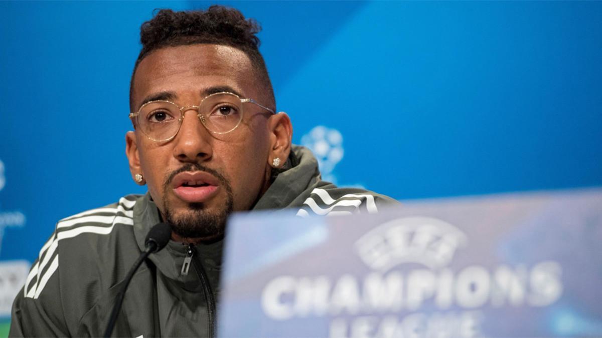 Jerome Boateng, jugador del Bayern Múnich, en la previa del partido de la Champions 2017/18 contra el Real Madrid