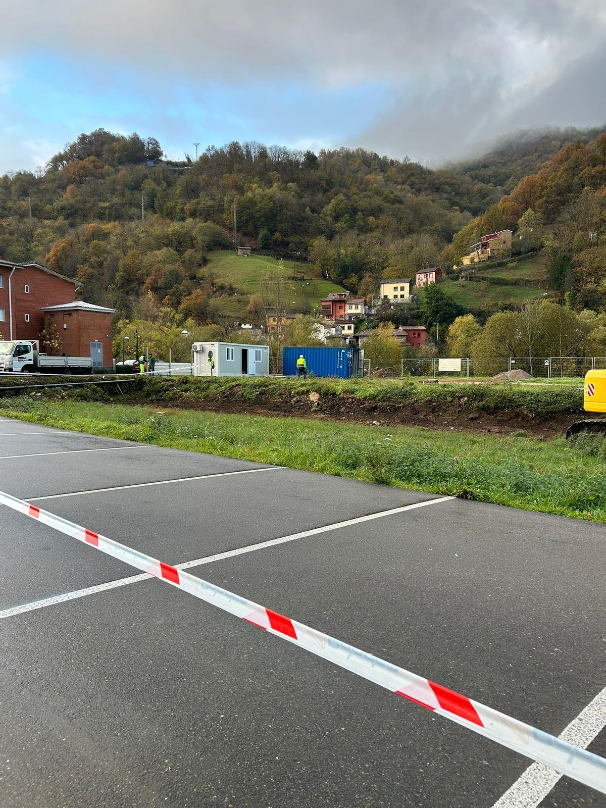 La zona de Laviana en la que se ejecutan los trabajos.